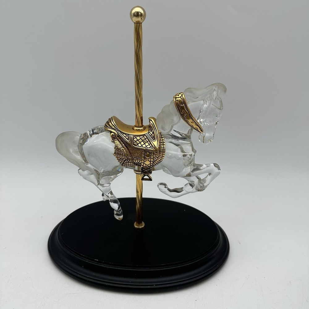 Crystal Prancer By William Dentzel III The Franklin Mint Carousel Horse Germany